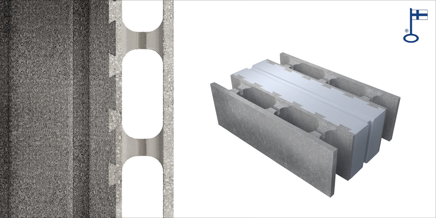 Блоки несъемной опалубки lammi