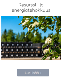 Lammi Vastuullisuus Resurssi- ja energiatehokkuus