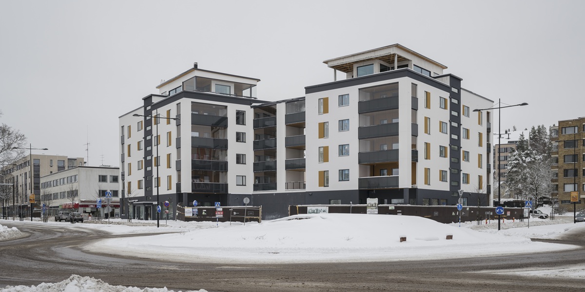 Talvirakentaminen Lammi Kuorikivi -harkolla