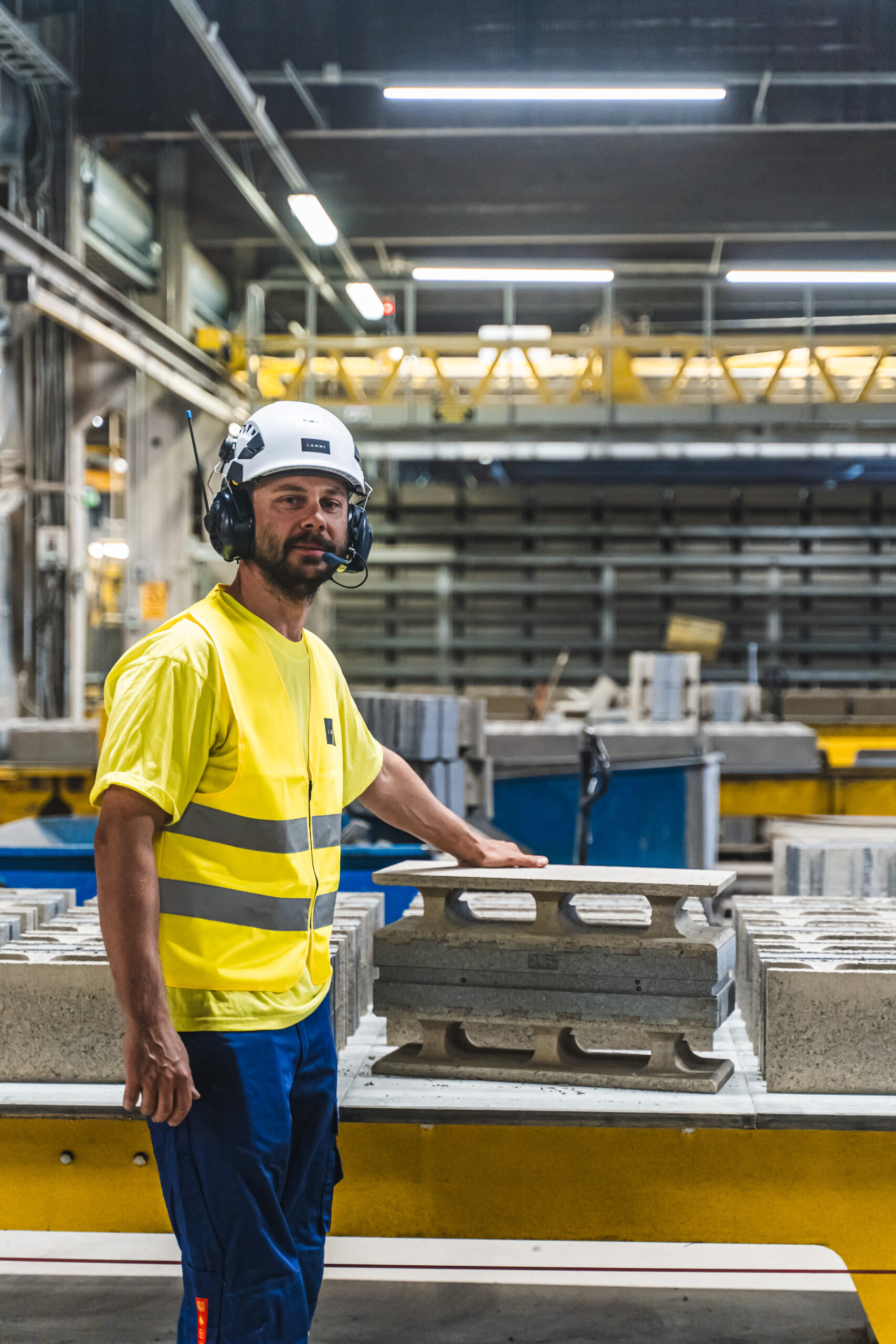 Lammin Betoni saavutti 0-tapaturmavuoden, kuvassa Jani Elo